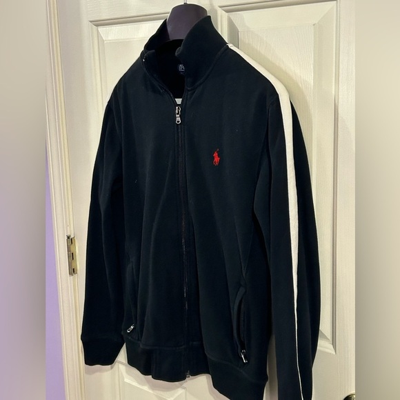 Vintage 80’s Polo Ralph Lauren Men’s Small Full Zip Cotton Blend Track Jacket - Picture 4 of 10